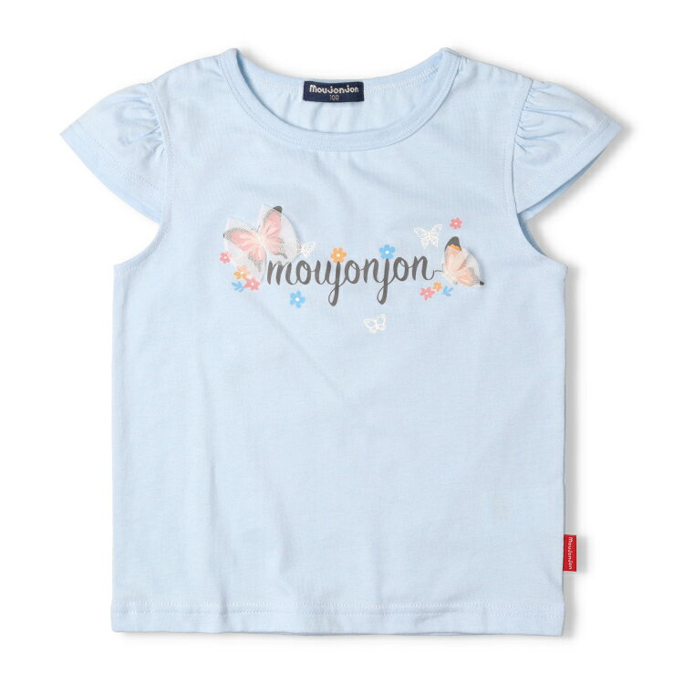 【25夏セール55％OFF】子供服 moujonjon (ムージョンジョン) ハート・ちょうちょプリント半袖Tシャツ 90cm 100cm 110cm 120cm 130cm M44842 marutaka-10037118 こどもの森 e-shop メーカー直営 サンプル画像3