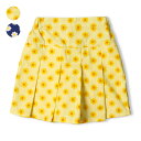 【25夏セール40%OFF】子供服 moujonjon (ムージョンジョン) お花柄3分丈プリーツスカートパンツ 90cm 100cm 110cm 120cm 130cm M45152