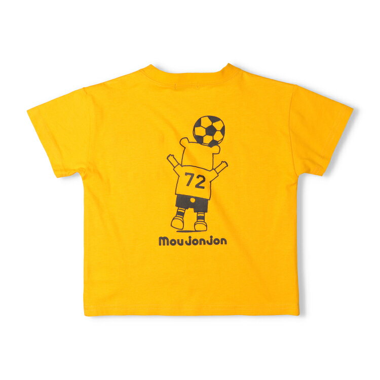 【26夏セール50%OFF】子供服 moujonjon (ムージョンジョン) サッカーくま刺繍プリント入りTシャツ 80cm 90cm 100cm 110cm 120cm 130cm 140cm M36804 marutaka-10037976 こどもの森 e-shop メーカー直営 サンプル画像3