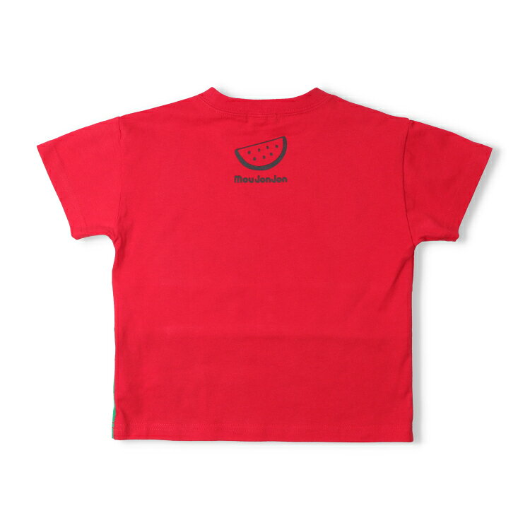 【26夏セール30%OFF】子供服 moujonjon (ムージョンジョン) スイカ・キウイ切替半...