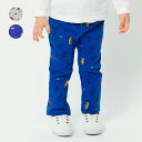 【25春セール30%OFF】子供服 moujonjon (ムージョンジョン) 車柄フライス長パンツ・長ズボン 80cm 90cm 100cm 110cm 120...