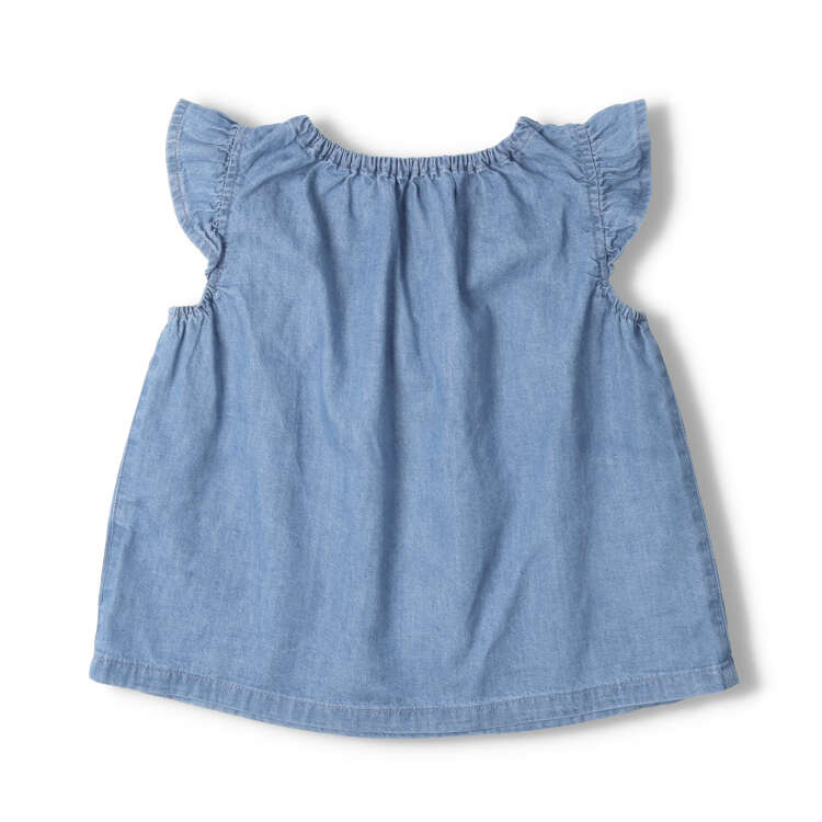 【24春セール50%OFF】子供服 moujonjon (ムージョンジョン) お花刺繍入りチュニッ...