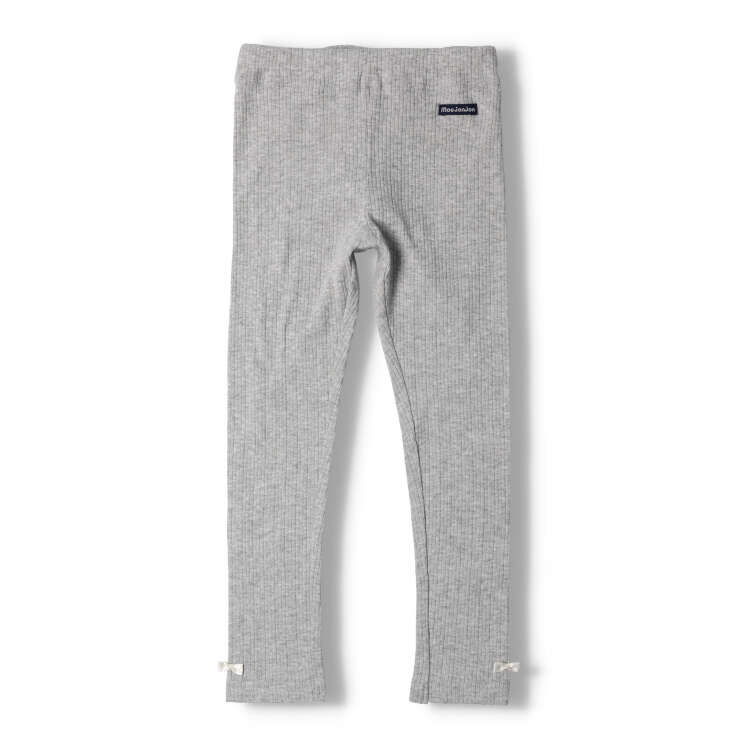 【25秋冬セール50％OFF】子供服 moujonjon (ムージョンジョン) 裾リボン付き無地レ...