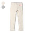 【25春セール30%OFF】子供服 moujonjon (ムージョンジョン) お花モチーフ付無地レギンス・スパッツ 80cm 90cm 100cm 110cm ...