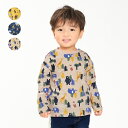 子供服 moujonjon (ムージョンジョン) 【ネット限定】動物森柄長袖Tシャツ ロンT 90cm 100cm 110cm 120cm 130cm キッズ 男の子 M12851