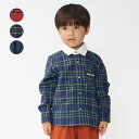 【23秋冬セール30 OFF】 子供服 moujonjon (ムージョンジョン) チェック デニム長袖シャツ 90cm 100cm 110cm 120cm 130cm 140cm キッズ 男の子 M50500