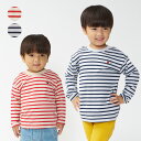 子供服 moujonjon (ムージョンジョン) ボーダー長袖Tシャツ ロンT 80cm 90cm 100cm 110cm 120cm 130cm 140cm キッズ 男の子 M50810