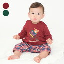 【店内全品15%OFFクーポン配布中!11/27 01:59まで!】【24秋冬セール40%OFF】子供服 moujonjon (ムージョンジョン) くまプリント...