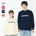 【10%OFFクーポン対象 5/6まで】子供服 moujonjon (ムージョンジョン) 【WEB限定】【大人サイズ】のびふわ裏毛ロゴ刺繍トレーナー M8665...