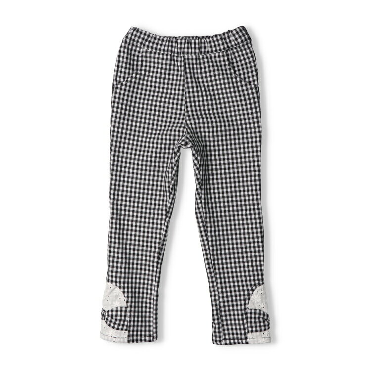 【25秋冬セール50％OFF】子供服 crescent (クレセント) リボン付きツイル長パンツ・長ズボン 80cm 90cm 100cm 110cm 120cm 130cm N65083 marutaka-10037408 こどもの森 e-shop メーカー直営 サンプル画像2