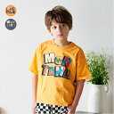 【25夏セール30%OFF】子供服 crescent (クレセント) 背中切替ロゴプリント半袖Tシャツ 80cm 90cm 100cm 110cm 120cm 130cm N34891