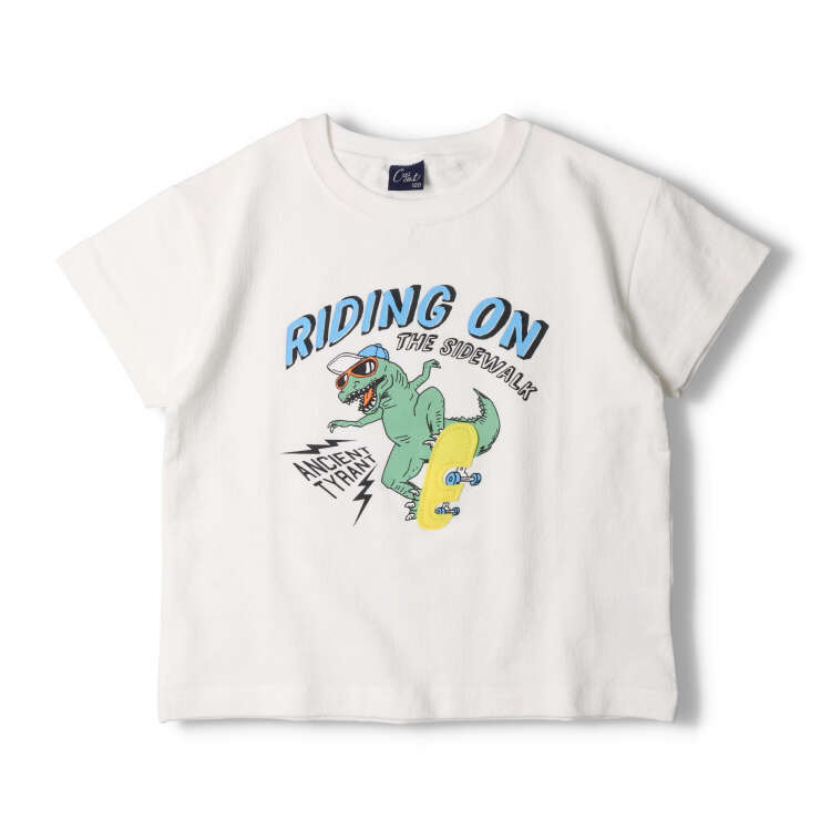 【24夏セール50%OFF】子供服 crescent (クレセント) アップリケ付きグラフィックプ...
