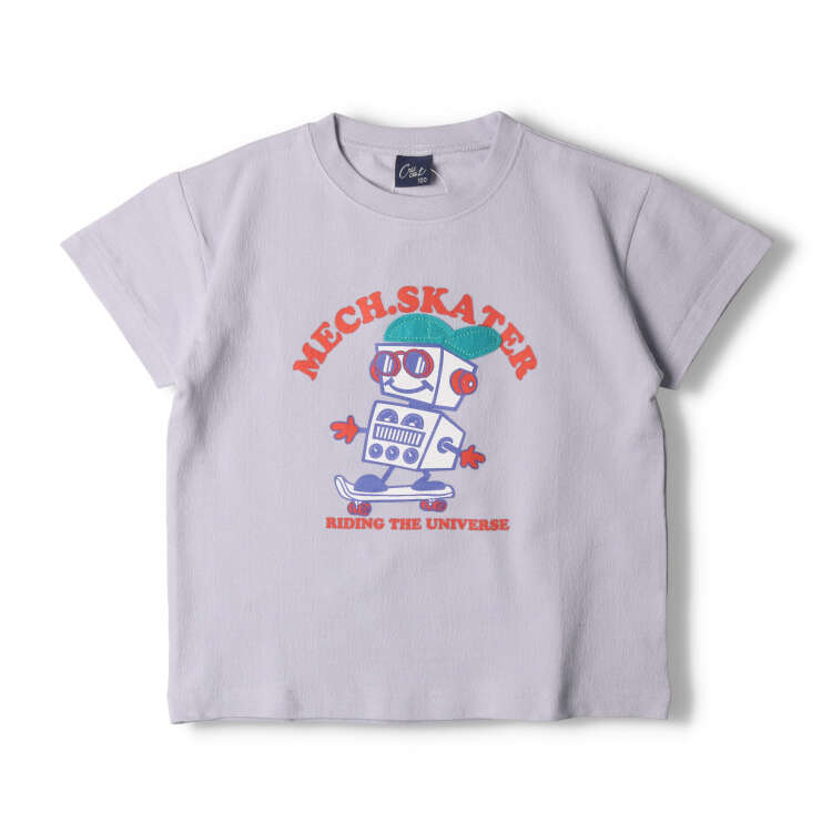 【24夏セール50%OFF】子供服 crescent (クレセント) アップリケ付きグラフィックプ...