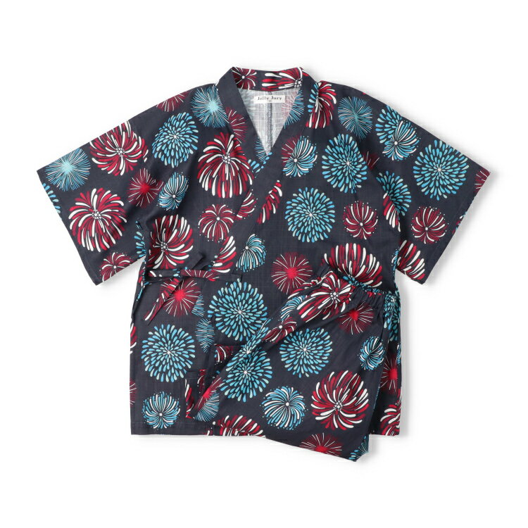 子供服 JollyJury (ジョリージュリー) 【WEB限定】花火柄甚平 140cm 150cm 160cm N36786