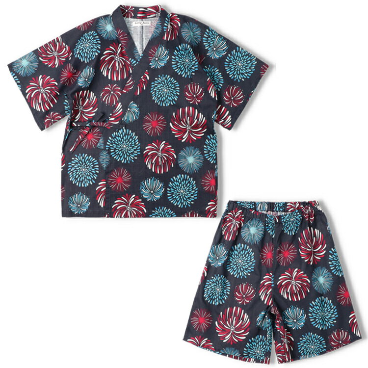 子供服 JollyJury (ジョリージュリー) 【WEB限定】花火柄甚平 140cm 150cm 160cm N36786