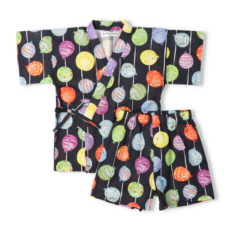 子供服 JollyJury (ジョリージュリー) 【WEB限定】水風船柄甚平 80cm 90cm 100cm 110cm 120cm 130cm N36791