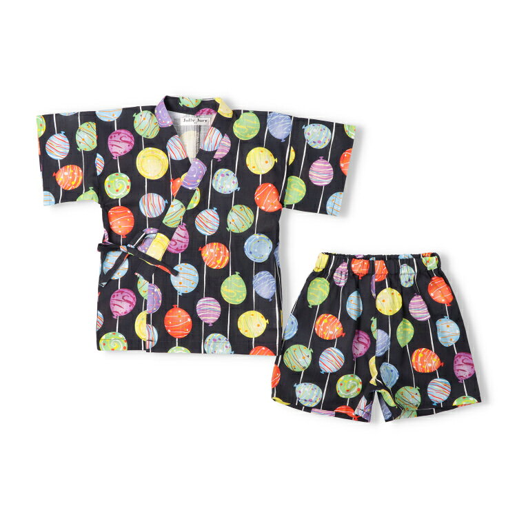 子供服 JollyJury (ジョリージュリー) 【WEB限定】水風船柄甚平 80cm 90cm 100cm 110cm 120cm 130cm N36791