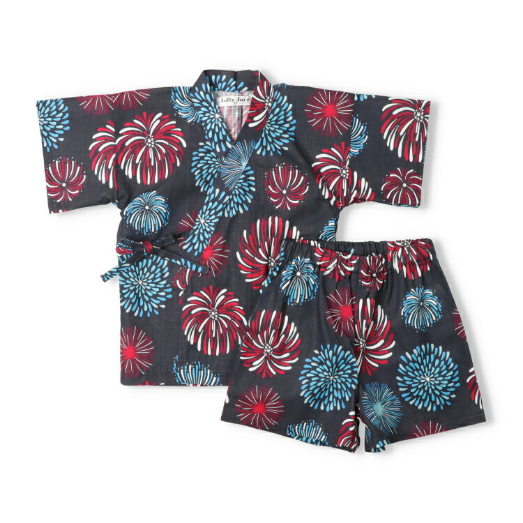 子供服 JollyJury (ジョリージュリー) 【WEB限定】花火柄甚平 80cm 90cm 100cm 110cm 120cm 130cm N36794