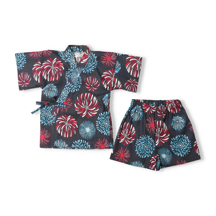 子供服 JollyJury (ジョリージュリー) 【WEB限定】花火柄甚平 80cm 90cm 100cm 110cm 120cm 130cm N36794