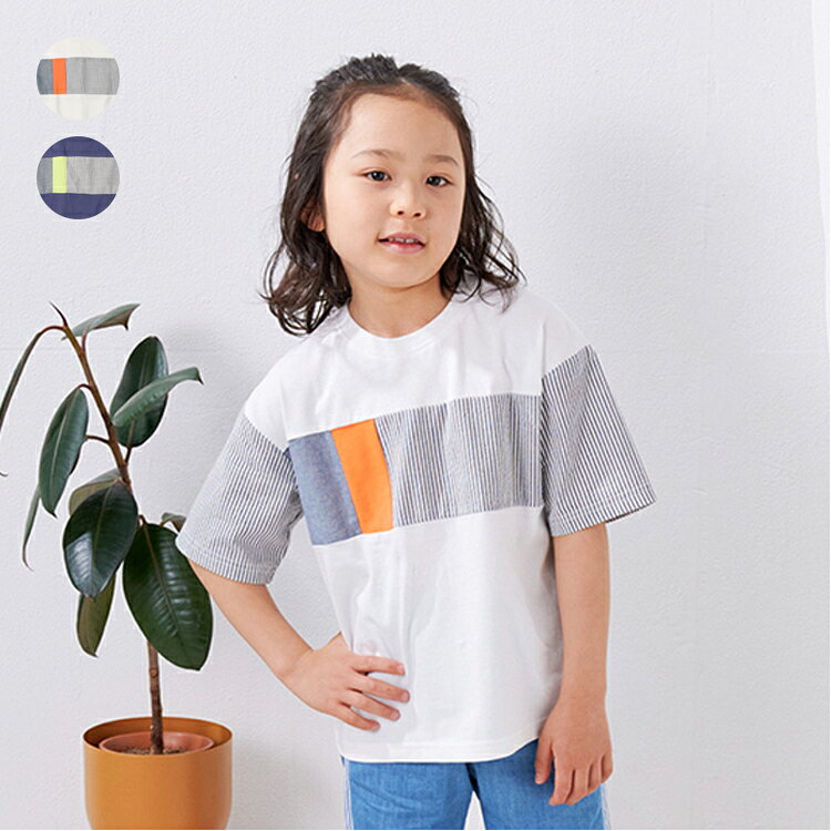 Rakuten - 子供服 crescent (クレセント) 切替Tシャツ 80cm 90cm 100cm 110cm 120cm 130cm 140cm N36880