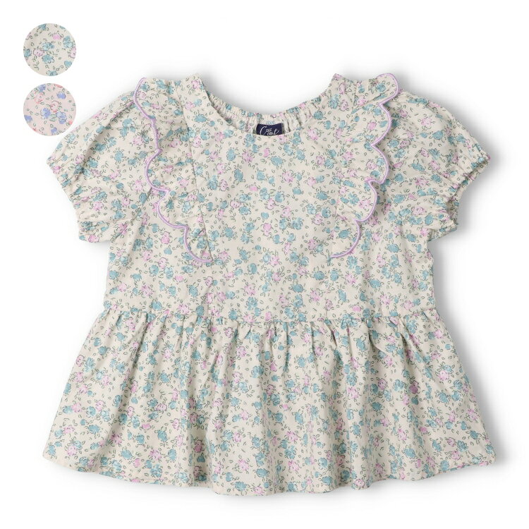 子供服 crescent (クレセント) 小花柄ブラウス 80cm 90cm 100cm 110cm 120cm 130cm N44590
