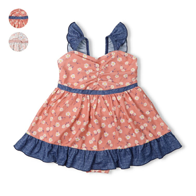 Rakuten - 子供服 JollyJury (ジョリージュリー) 【WEB限定】小花柄ワンピース水着 110cm 120cm 130cm N47898
