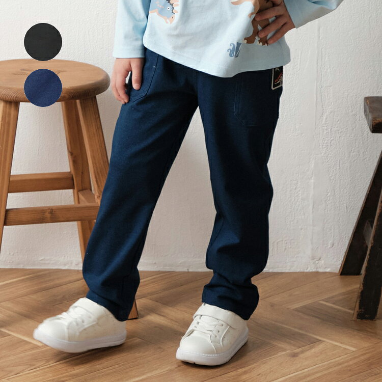 Rakuten - 【26春夏セール20％OFF】子供服 crescent (クレセント) 恐竜ワッペン付ロングパンツ・長ズボン 80cm 90cm 100cm 110cm 120cm 130cm N17096