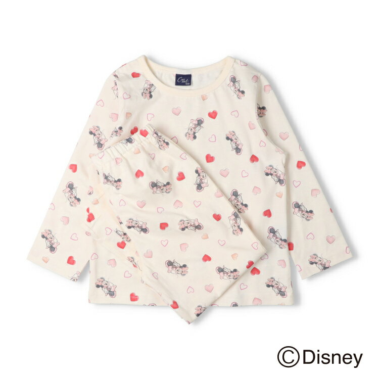【26春夏セール20％OFF】子供服 crescent (クレセント) ミニーマウス/長袖パジャマ...
