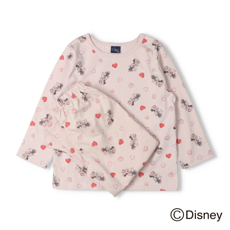 【26春夏セール20％OFF】子供服 crescent (クレセント) ミニーマウス/長袖パジャマ...