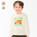 【25春セール37%OFF】子供服 crescent (クレセント) トラック車仕掛け付き長袖Tシャツ・ロンT 80cm 90cm 100cm 110cm 12...