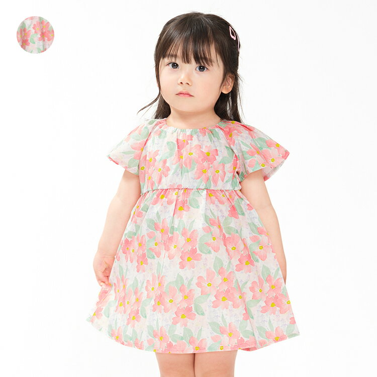 Rakuten - 子供服 WILL MERY (ウィルメリー) 【WEB限定】花柄ワンピース 90cm 100cm 110cm 120cm 130cm N46379