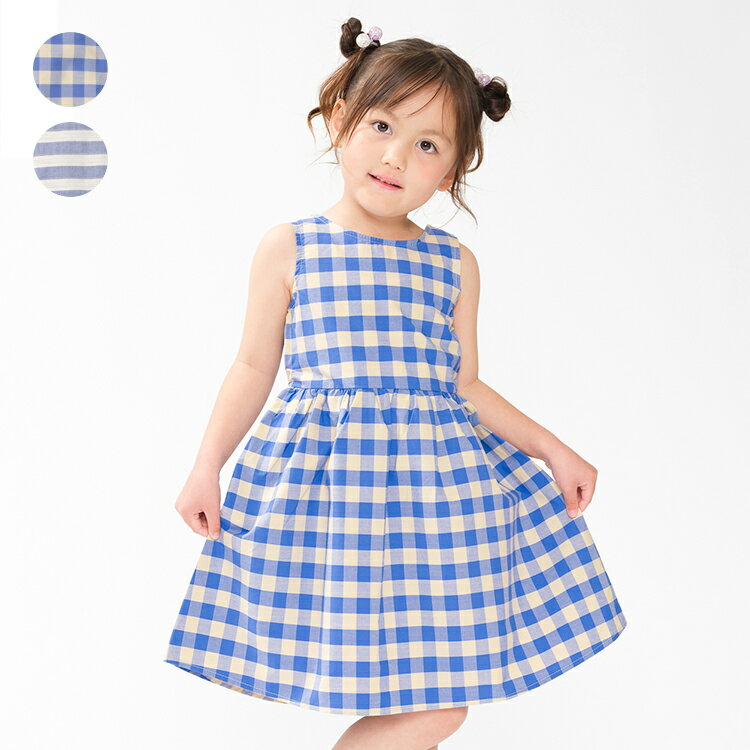 Rakuten - 子供服 WILL MERY (ウィルメリー) 【WEB限定】チェック・ボーダーワンピース 90cm 100cm 110cm 120cm 130cm N46392
