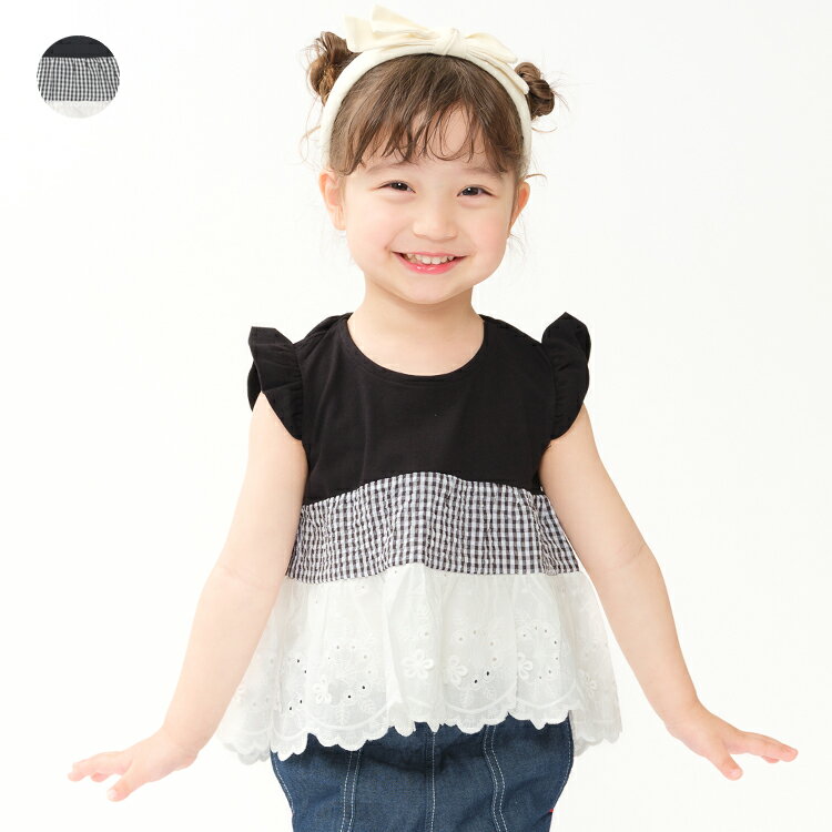 Rakuten - 子供服 WILL MERY (ウィルメリー) 【WEB限定】ティアード切替Tシャツ 80cm 90cm 100cm 110cm 120cm 130cm N46890