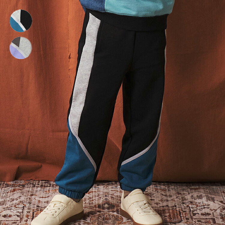 Rakuten - 【25秋冬セール50％OFF】子供服 crescent (クレセント) 切替裏毛長パンツ・長ズボン 80cm 90cm 100cm 110cm 120cm 130cm N55082