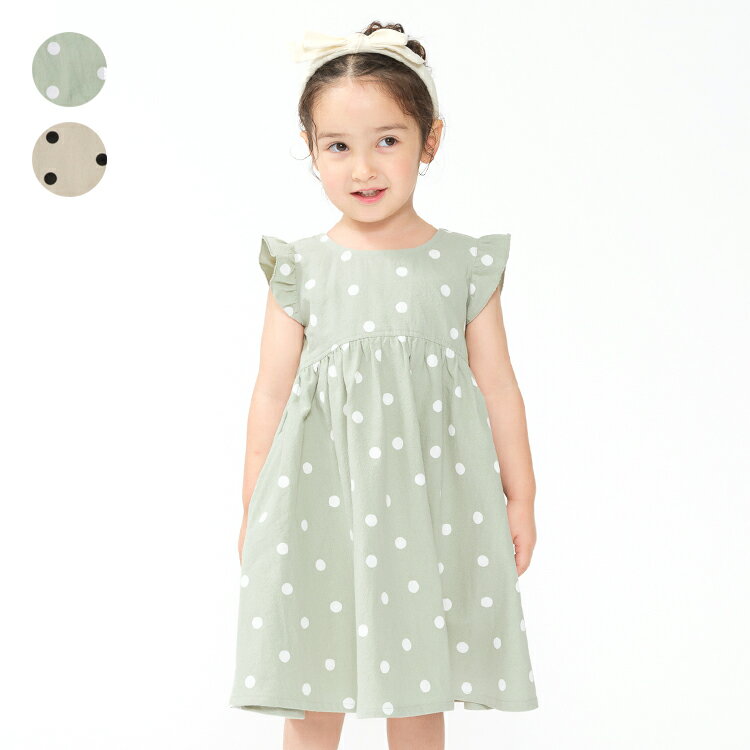 樂天商城 - 子供服 KIDS FOREST(キッズフォレスト) 【WEB限定】ドット柄ワンピース 80cm 90cm 100cm 110cm 120cm 130cm R46322