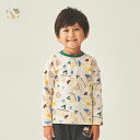 【23秋冬セール30%OFF】 子供服 Daddy Oh Daddy (ダディオダディ) 等高線柄長袖Tシャツ・ロンT 90cm 100cm 110cm 120cm 130cm 140cm キッズ 男の子 V50800