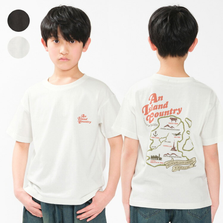 Rakuten - 子供服 Daddy Oh Daddy (ダディオダディ) 発泡バックプリントTシャツ 100cm 110cm 120cm 130cm 140cm 150cm 160cm V36808
