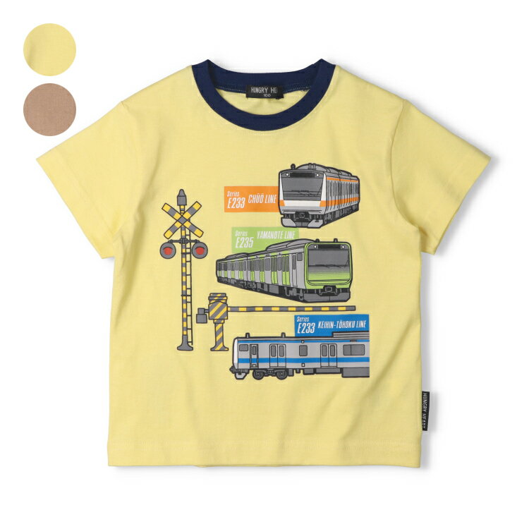 Rakuten - 子供服 Hungry Heart (ハングリーハート) 在来線電車プリント半袖Tシャツ 90cm 100cm 110cm 120cm 130cm V36886