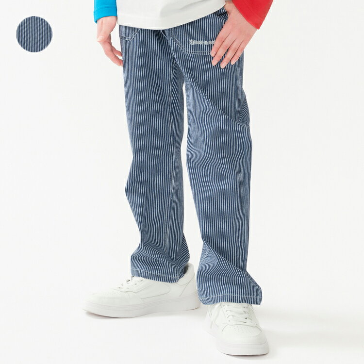 【店内全品ポイント5倍 7/11 01:59まで】【25春セール20%OFF】子供服 Daddy Oh Daddy (ダディオダディ) ヒッコリーデニム長パンツ・長ズボン 140cm 150cm 160cm V15009
