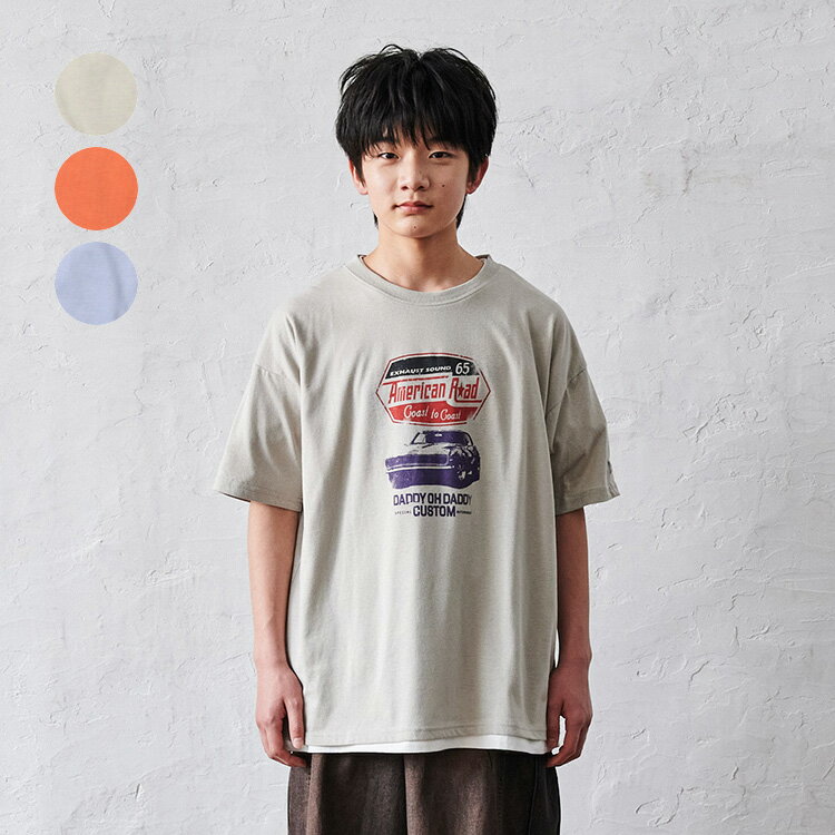 Rakuten - 子供服 Daddy Oh Daddy (ダディオダディ) 【WEB限定】車プリントTシャツ 120cm 130cm 140cm 150cm 160cm 170cm V36834