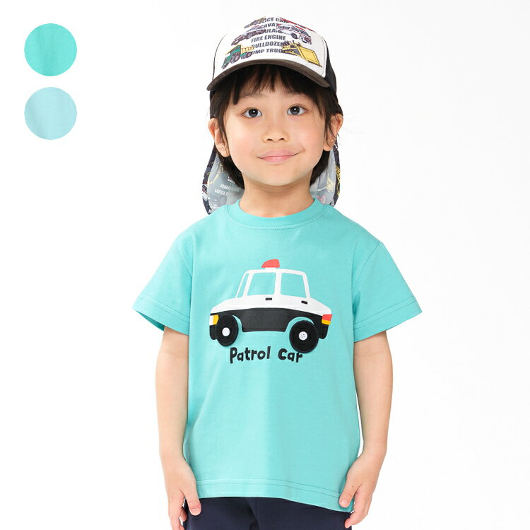 Rakuten - 子供服 LITTLE BEAR CLUB (リトルベアークラブ) 【WEB限定】パトカー仕掛け半袖Tシャツ 80cm 90cm 100cm 110cm 120cm 130cm V36887