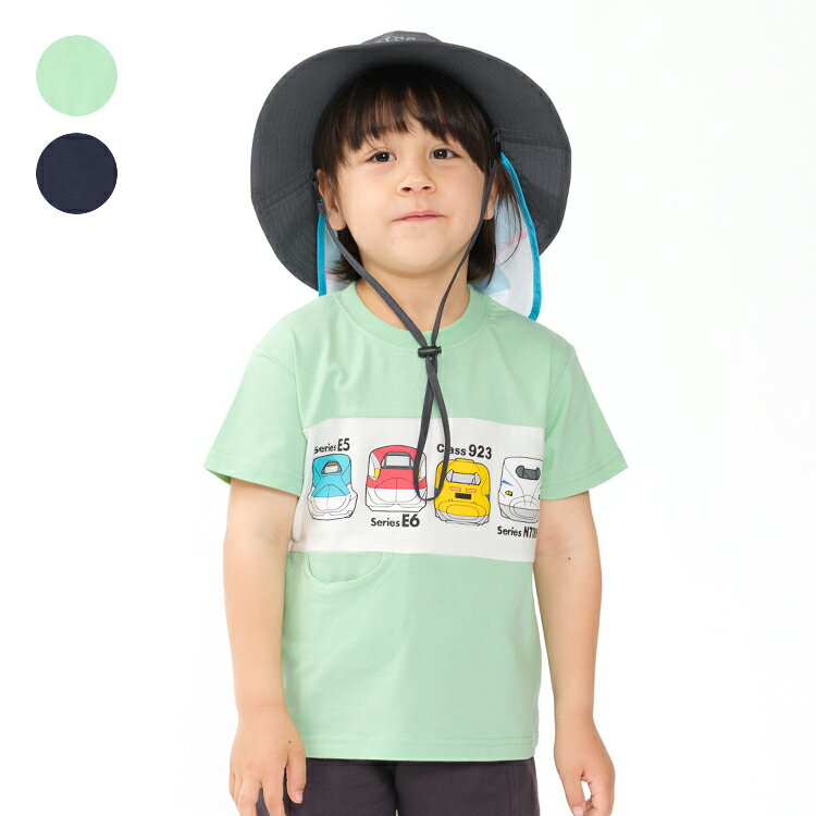 Rakuten - 子供服 Hungry Heart (ハングリーハート) 新幹線電車プリント切符付半袖Tシャツ 80cm 90cm 100cm 110cm 120cm 130cm V36891