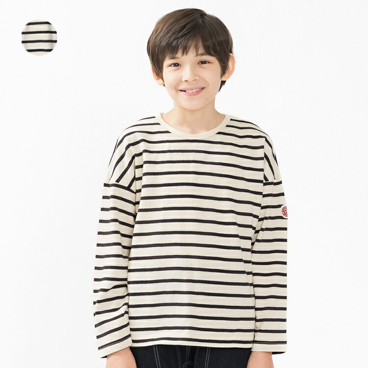 Rakuten - 【25秋冬セール50％OFF】子供服 Daddy Oh Daddy (ダディオダディ) ボーダー長袖Tシャツ・ロンT 90cm 100cm 110cm 120cm 130cm 140cm 150cm 160cm V54803