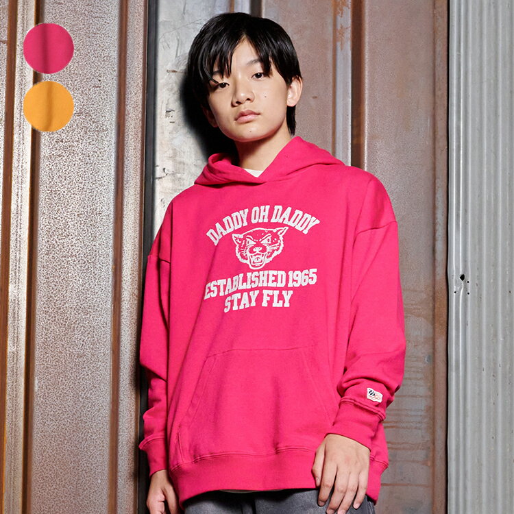 【25秋冬セール20％OFF】子供服 Daddy Oh Daddy (ダディオダディ) 【ネット限定】プリント入り裏毛パーカー・フーディ 120cm 130cm 140cm 150cm 160cm 170cm V96655