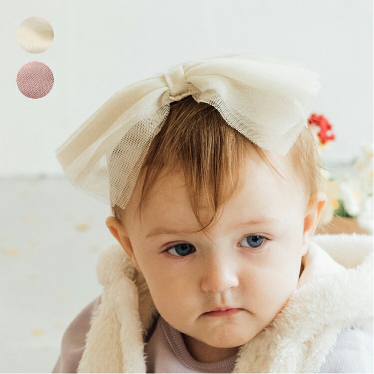 子供服 kid´s zoo (キッズズー) チュールリボンヘアバンド・ヘッドドレス W65800
