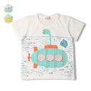 【子供服】 kid´s zoo (キッズズー) 潜水艦仕掛け半袖Tシャツ 80cm,90cm W36811