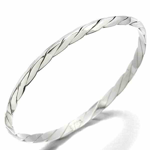 ティファニー TIFFANY&Co. シルバー ナイフエッジ ツイスト バングル 20cm SV925 スターリングシルバー ブランド アクセサリー 男性 メン...