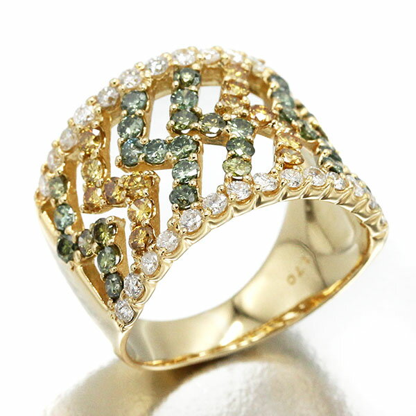 K18YG ダイヤモンド リング 11号 D1.70ct イエローゴールド750 指輪 ジュエリー 宝石 レディース 女性 アクセサリー 誕生石 4月 誕生日 バースデー 贈り物 ギフト 記念日 プレゼント