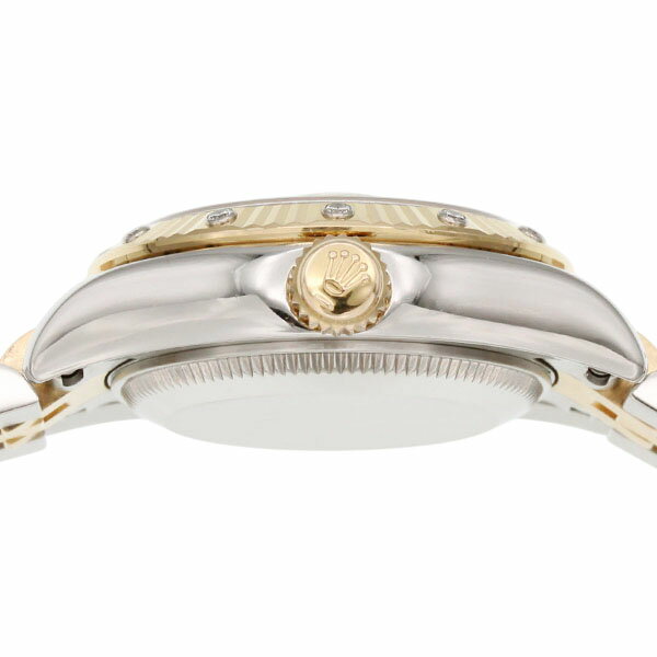 ロレックス ROLEX デイトジャスト 179313G イエローシェル文字盤 Z番(2006年) SS/YG 10Pダイヤ ダイヤモンドベゼル レディース腕時計 自動巻き DATEJUST 26mm イエローゴールド750 コンビ ウォッチ watch 女性 誕生日 バースデー プレゼント ブランド