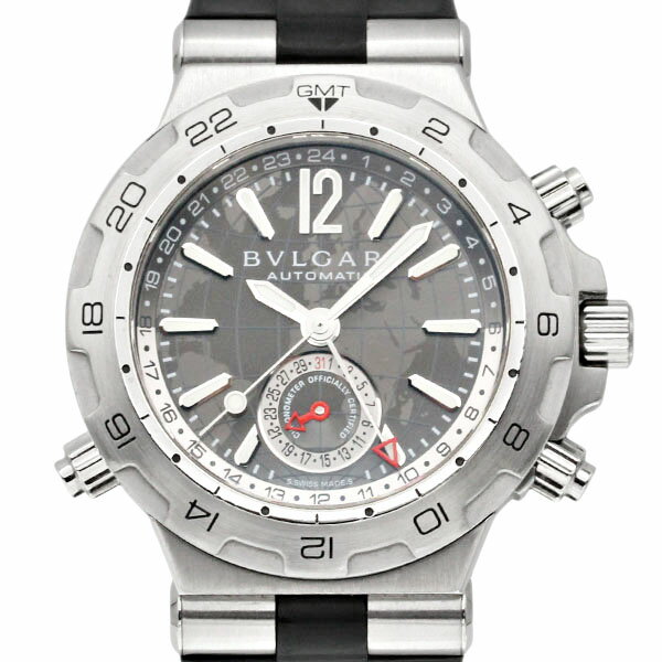 �֥륬�� BVLGARI �ǥ������Υץ��ե��å���ʥ� DP42S GMT �����Ͽ� ���졼ʸ���� SS/��С� ����ӻ��� ��ư���� DIAGONO 42m...